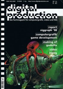 Cover der Zeitschrift animago mit einem roten Octopus, welcher ein futuristisches U-Boot umklammert